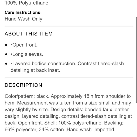 BCBGMAXAZRIA black faux letter jacket - Picture 3 of 5